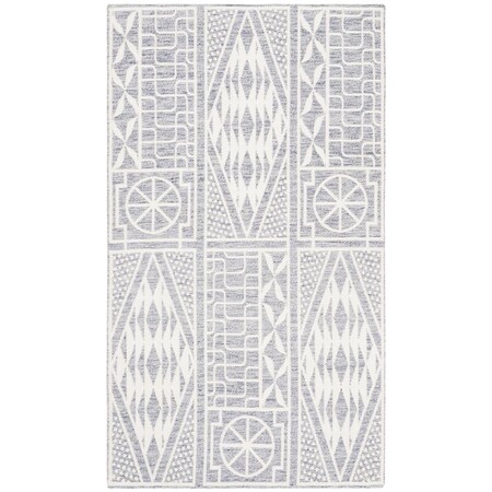 Safavieh Marbella Bohemian Rectangle Hand Loomed RugsBlue & Ivory 8 x 10 ft. MRB609M-8